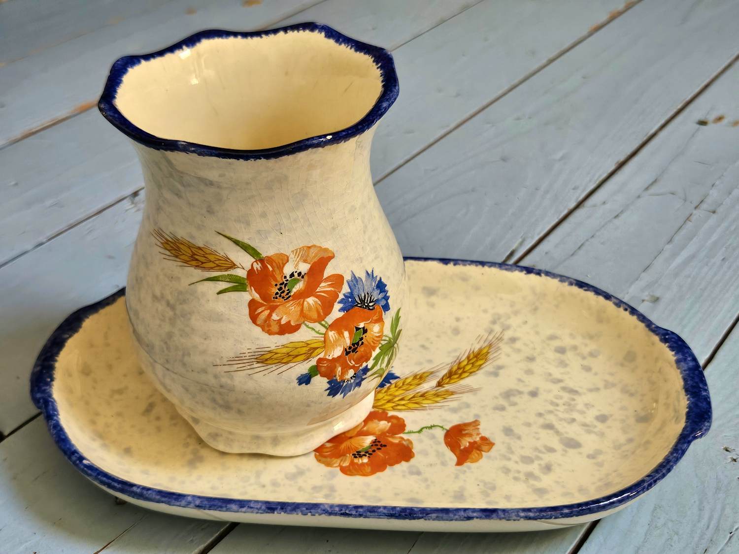 Villeroy en Boch - Schaal en vaasje verkocht voor € 20!