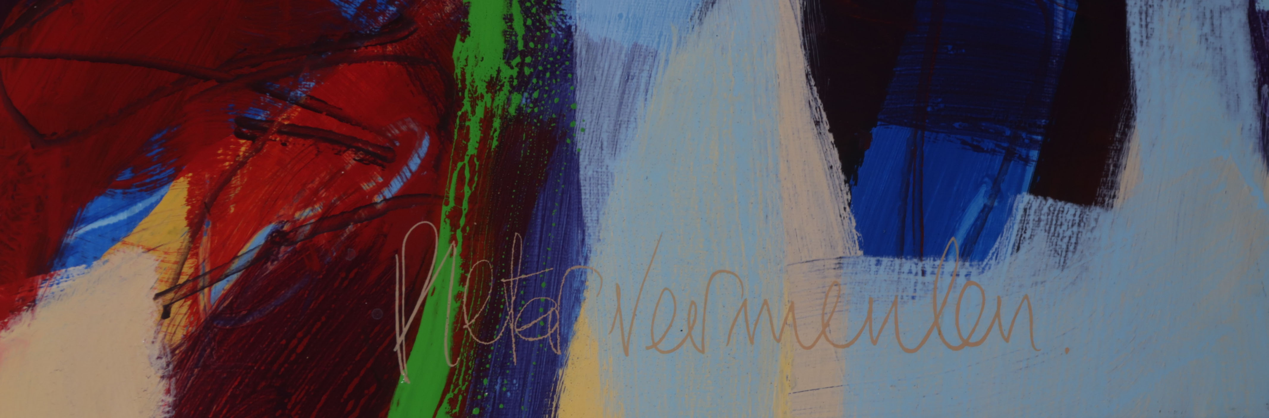 Pieter Vermeulen - Acryl op doek, Door de bomen schijnt het - Ingelijst kopen? Bied vanaf 250!