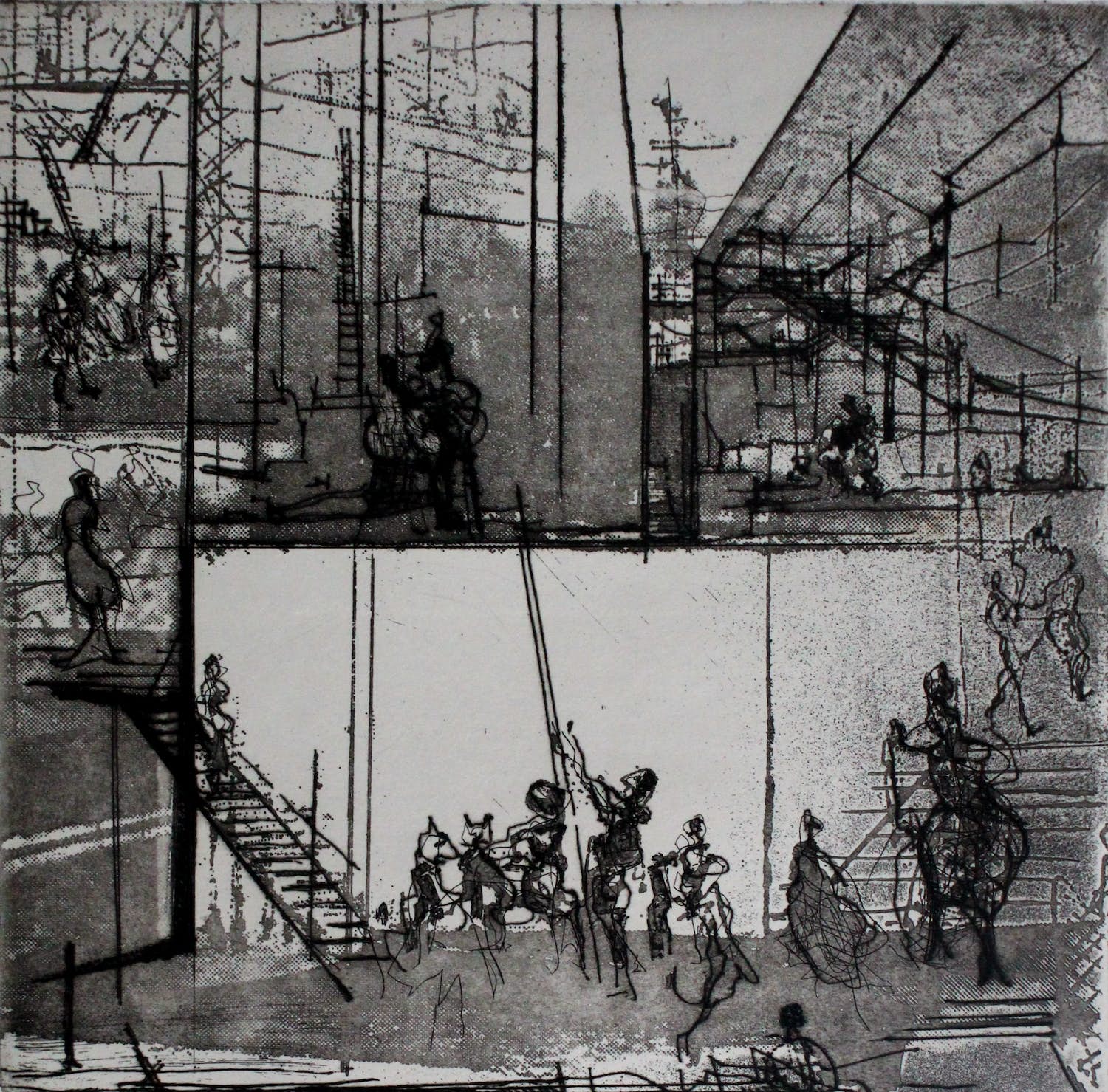 Constant - Ets: Constructie van een labyrint - 1972 kopen? Bied vanaf 450!