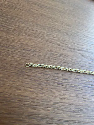 Elegante 14 karaat gouden koordarmband kopen? Bied vanaf 400!