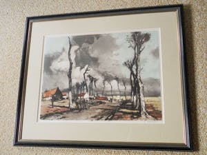Ferdinand Luigini - Gekleurde Ets - La route de Dunkerque kopen? Bied vanaf 75!