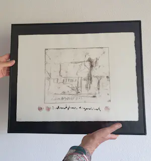 Anton Heyboer - Het Paradijsje - Ets - 1985 - 39 x 53 cm - Met etsinkt gesigneerd kopen? Bied vanaf 150!