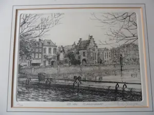 Jan van Rijsewijk - Ets, Gevangenpoort Den Haag kaufen? Bieten Sie von 25!