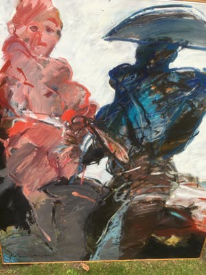 Robert Terwindt - Ruiter met naaktfiguur kopen? Bied vanaf 950!