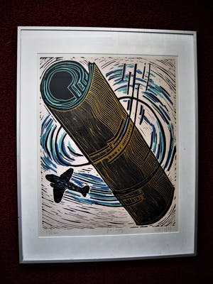Hans Wap - Rotterdams Graficus - Gesigneerde Zeefdruk "Jet-Mag" - Professioneel ingelijst. kopen? Bied vanaf 20!