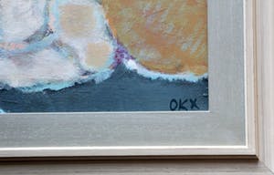 Kees Okx - olieverf op doek: compositie kopen? Bied vanaf 299!