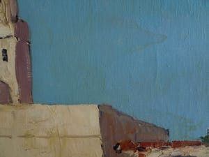 Niet of onleesbaar gesigneerd - Olieverf op doek , Oriëntaalse voorstelling – ingelijst & gesigneerd – ca 1950? kopen? Bied vanaf 1!