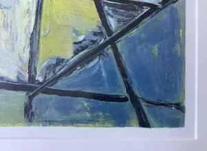 Jan Roëde - Abstracte compositie met geel, blauw en rood kopen? Bied vanaf 235!