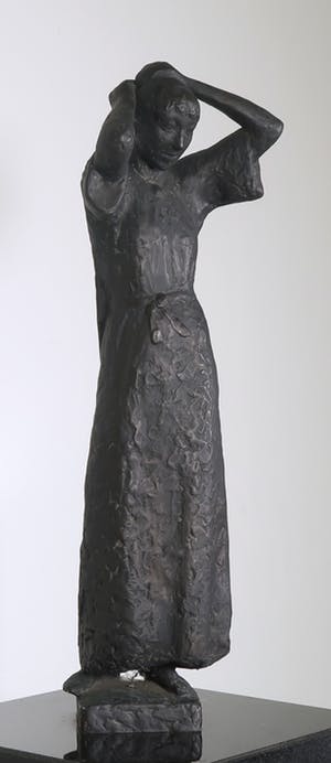 Han Wezelaar - Bronzen beeld, De haarspeld (Groot!) kopen? Bied vanaf 3000!