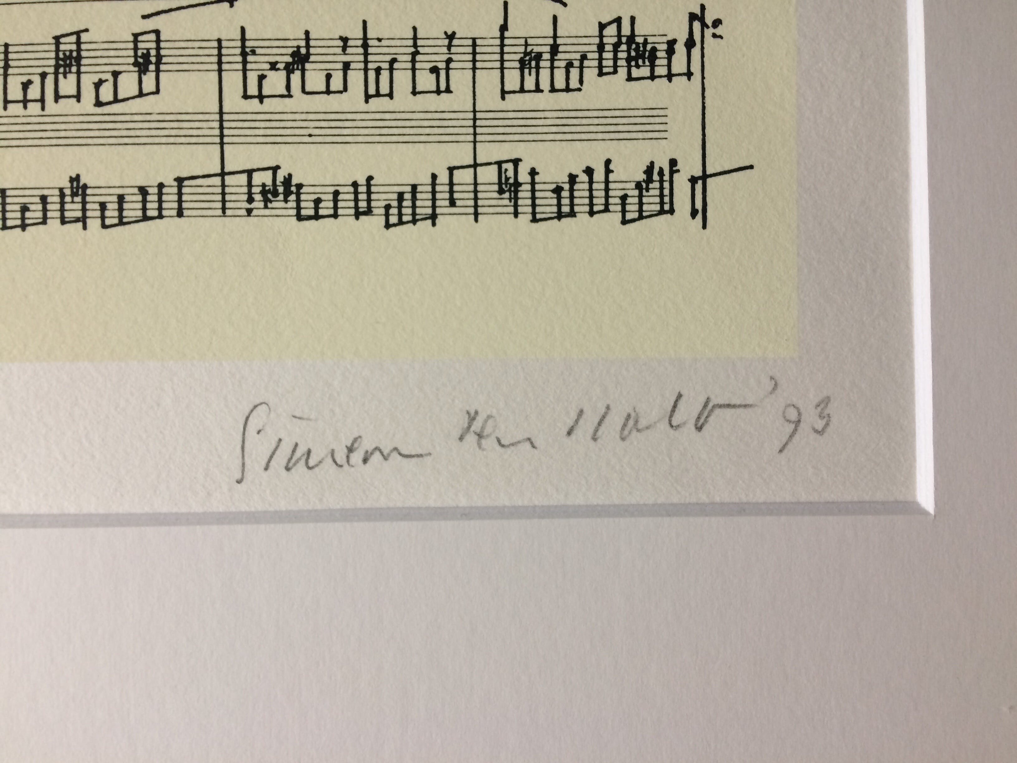 Niet of onleesbaar gesigneerd - Simeon ten Holt, Zeefdruk van compositie Incantatie kopen? Bied vanaf 1!