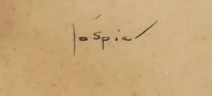 Jo Spier - Pentekening, Het Geschenk dat niet uit de Bijenkorf kwam... - Ingelijst kopen? Bied vanaf 40!