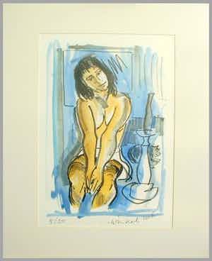 Arien Winkel - litho-dans l'atelier verkocht voor € 70!