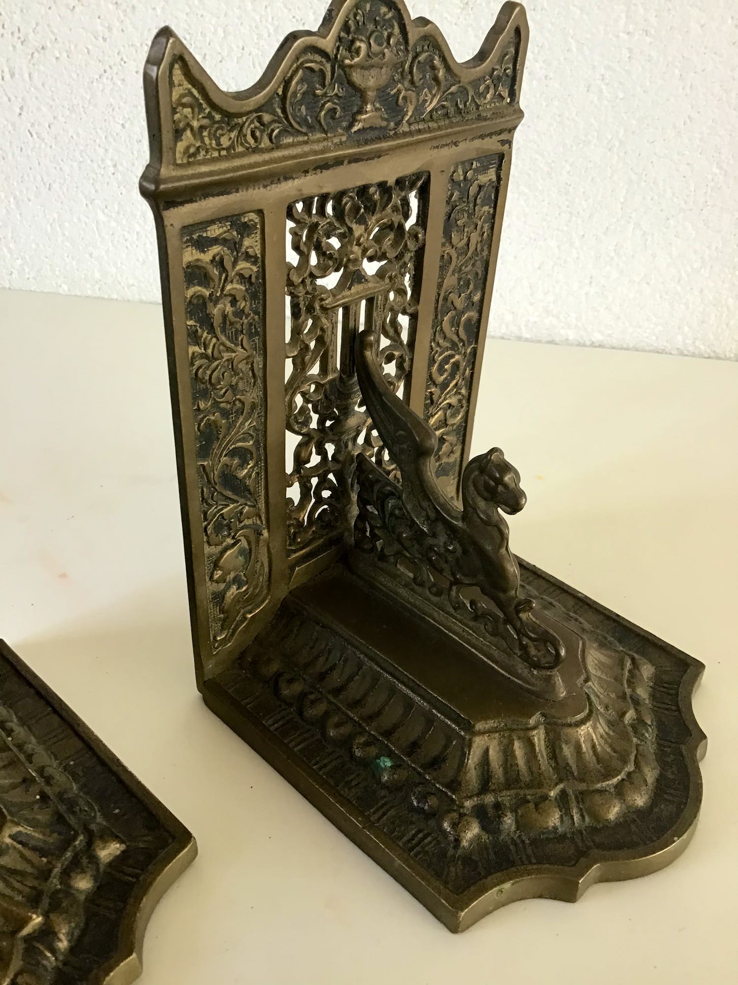 Brons (Onbekend) - Boekensteunen verkocht voor € 75!