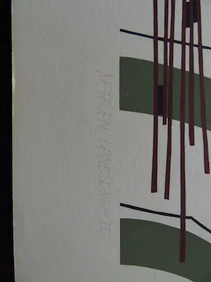 Hans Landsaat - Metalen Landschappen - 4 zeefdrukken in map kopen? Bied vanaf 10!