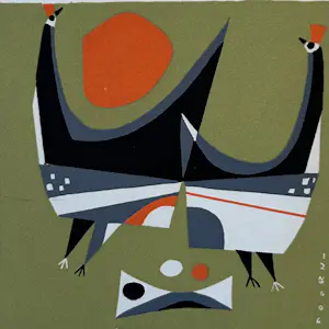 Jan van Doorn - Zeven vogels - zeven kleurenhoutsneden kopen? Bied vanaf 45!