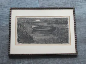 Piet van Wijngaerdt - landschap bij nacht kopen? Bied vanaf 75!