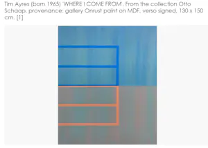 Tim Ayres - Study for Where I come from, olieverf op papier - Laatste keer!! kopen? Bied vanaf 125!