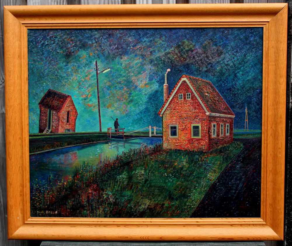 Buy Dirk Breed - ingelijst olieverf op doek? Bid from 1495!