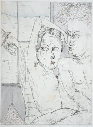 Henk Visch - Handgekleurde ets, Al het naderen nr. 1 kopen? Bied vanaf 1!