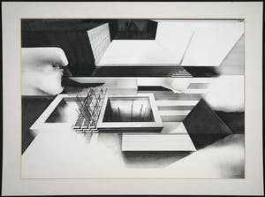 Ton Orth - Inkttekening, Abstract geometrische compositie kopen? Bied vanaf 1!