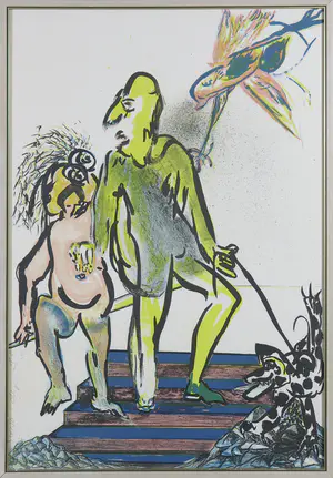Jacqueline de Jong - Lot van twee ingelijste litho's kopen? Bied vanaf 80!