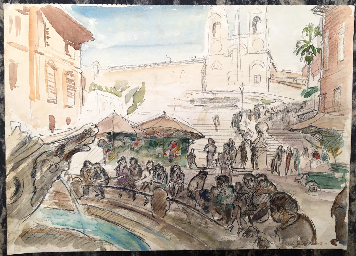 Buy Jan Sluijters (jr.) - Piazza di Spagna? Bid from 135!