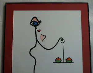 Berthold Spies - Gemengde techniek , Justitia – Lijst, 74½ x 59½ cm - 2007 kopen? Bied vanaf 100!