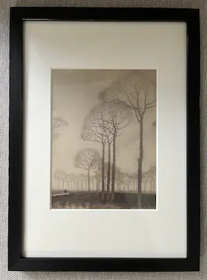 Jan Mankes - Originele Heliogravure - Bomenrij 1927 kopen? Bied vanaf 250!