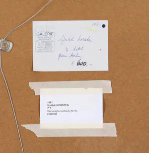 Sjaak Korsten - Zonder titel kopen? Bied vanaf 100!