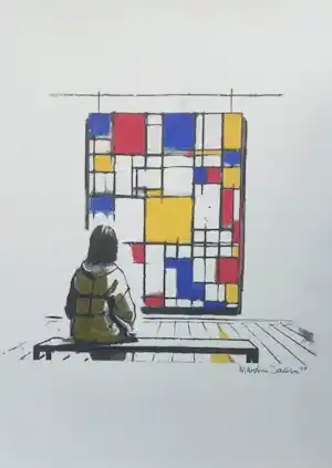 Martine Jacobs - Ontmoeting met Mondriaan verkocht voor € 59!