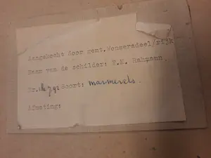 Fritz Rahmann - Marmerets van Harlingen 1962 - 1 Re 7, 42 / scène 4 - INGELIJST - 253-B kopen? Bied vanaf 75!