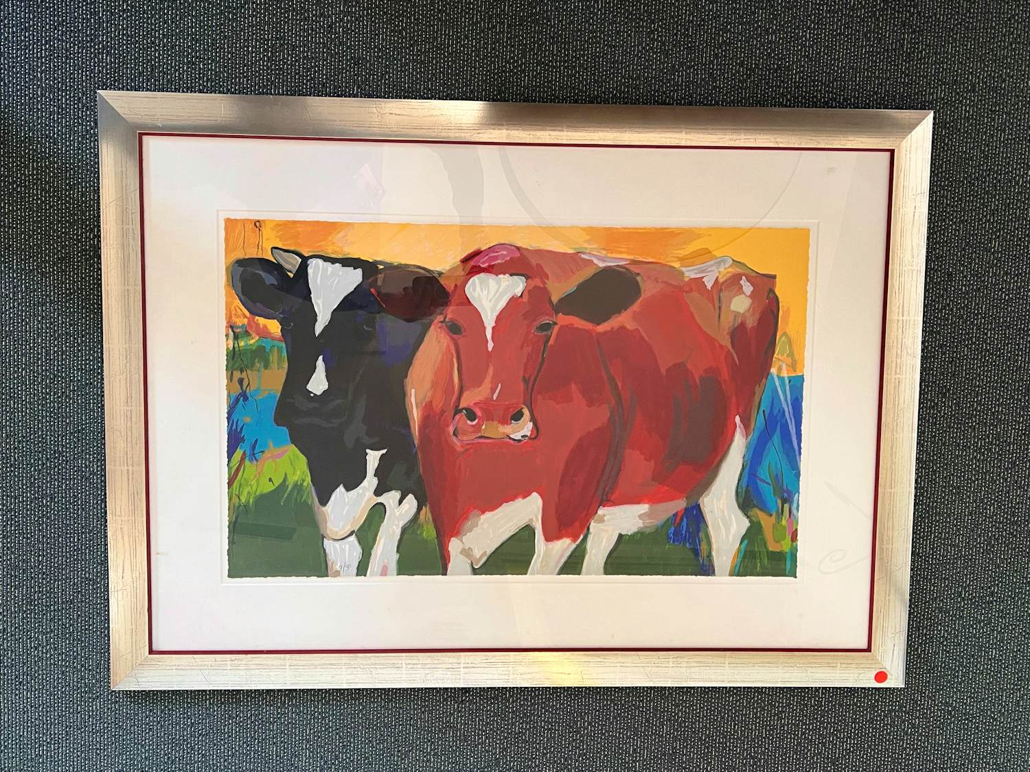 Gerda Elfring - Koeien - Limited edition 7/95 verkocht voor € 75!