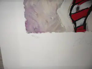 Peter Diem - Kleurenzeefdruk COW RED Hand gesigneerd. kopen? Bied vanaf 30!