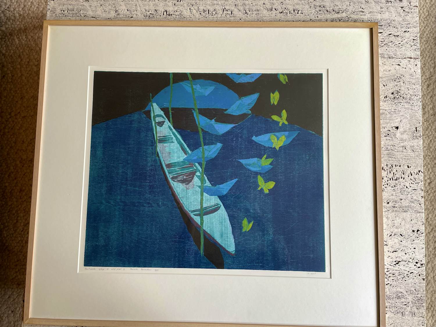 Henriette Boerendans - Prauw met vlinders verkocht voor € 60!