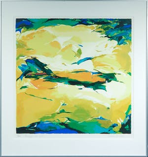 Marion Bakker - Zeefdruk, Paesaggio dei fiori - Ingelijst kopen? Bied vanaf 1!