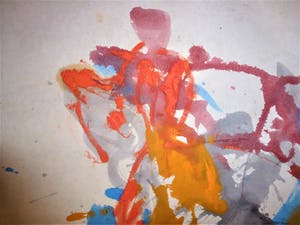 Anton Heyboer - De oervogel .Mooie kleurige krachtige schildering . kopen? Bied vanaf 250!