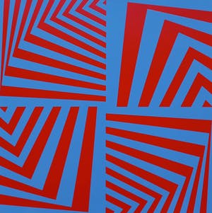 Peter Struycken - Geometrisch abstract (1966), zeefdruk kopen? Bied vanaf 250!