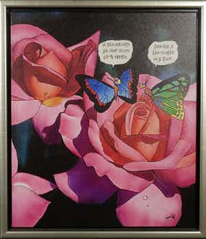 Toon van Driel - Vlinder - Giclée - ingelijst - 55 ex. verkocht voor € 50!