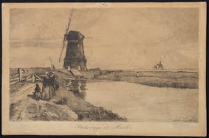 Alfred Alexandre Delauney - Gravure, Paturage + Ets Alfred Alexandre Delaunay - Pont Louis Philipe kopen? Bied vanaf 10!