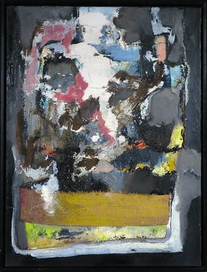 Frans Nicolai - Gemengde techniek op doek, Zonder titel - Ingelijst kopen? Bied vanaf 1!