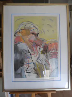 Kees van Bohemen - Ingelijste zeefdruk: zonder titel - 1981 kopen? Bied vanaf 125!