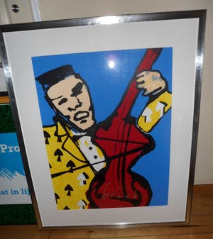 Herman Brood - Zeefdruk, titel. De Cello - ingelijst (Groot) kopen? Bied vanaf 375!