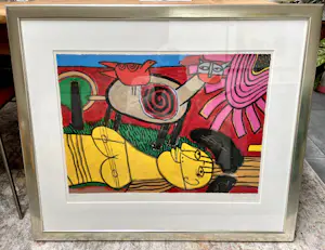 Corneille - Zeefdruk - Femme Heureuse - Nr. 52 - ingelijst kopen? Bied vanaf 345!