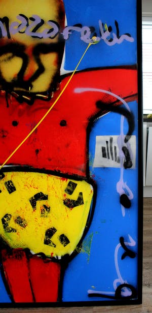 Herman Brood - Acryl op doek: J. van Nazareth (met certificaat broodnodig en taxatierapport HBM kopen? Bied vanaf 5950!