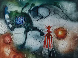 Ad Arma - Zeefdruk op papier, Winnetou at the seaside - Ingelijst (Groot) kopen? Bied vanaf 100!