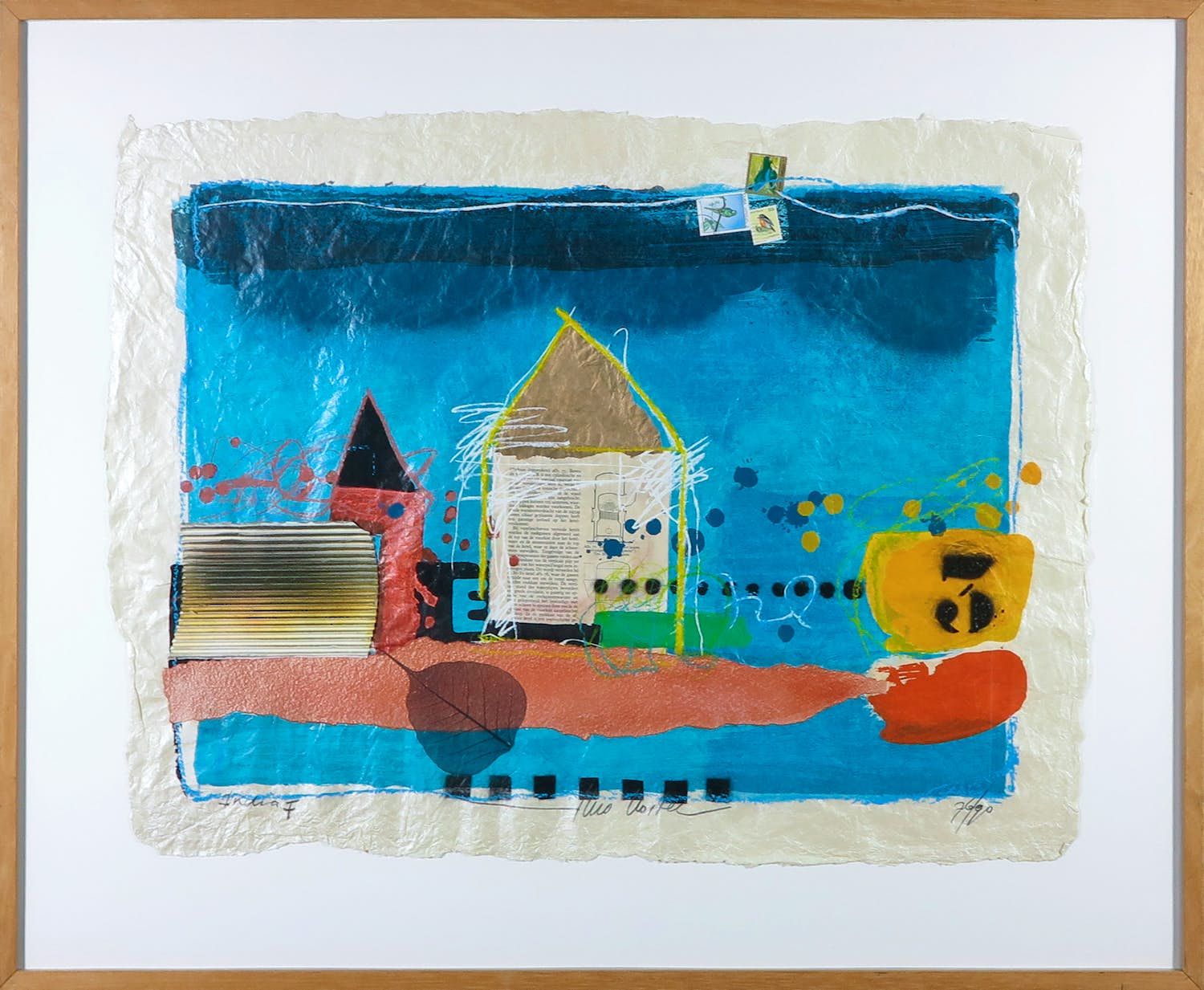 Theo Koster - Zeefdruk, India - Ingelijst (Groot formaat) verkocht voor € 1!