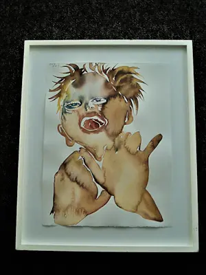 Niet of onleesbaar gesigneerd - originele 2003 Chinese Aquarel op papier "保持鬆散 / Hang Loose" kopen? Bied vanaf 1!