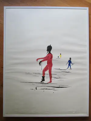 Henk Visch - Ingelijste houtsnede kopen? Bied vanaf 1!