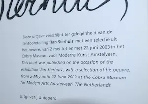 Jan Sierhuis - gesigneerd boek &11x Sierhuis, Martineau, Freijmuth, Diederen, Lataster, Postma kopen? Bied vanaf 79!