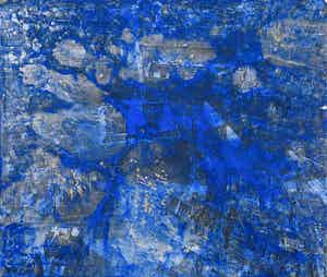 Niet of onleesbaar gesigneerd - Acryl op papieren foto (bevestigd op aluminium), Luchtfoto van de Dam in A'dam verkocht voor € 1!